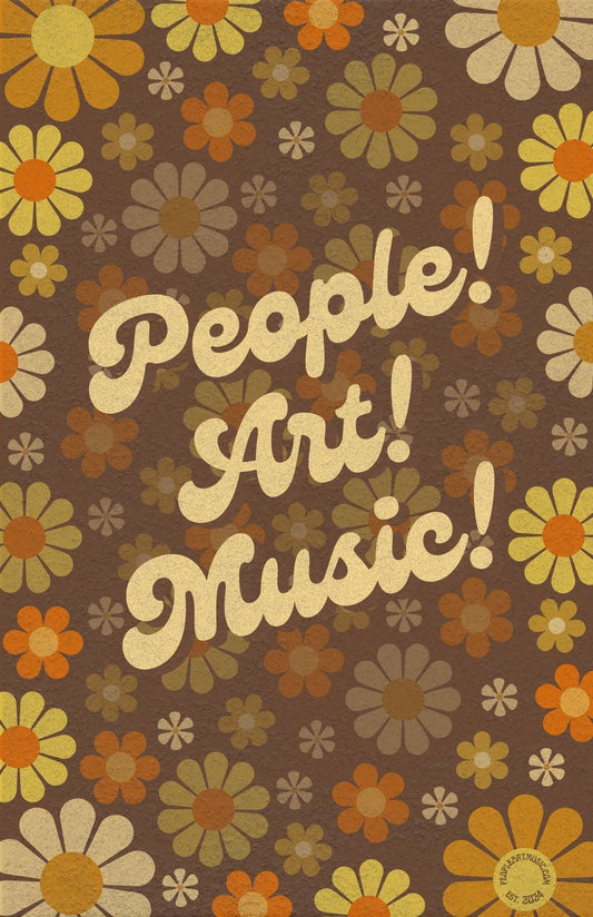 People!Art!Music! Flower Power Poster